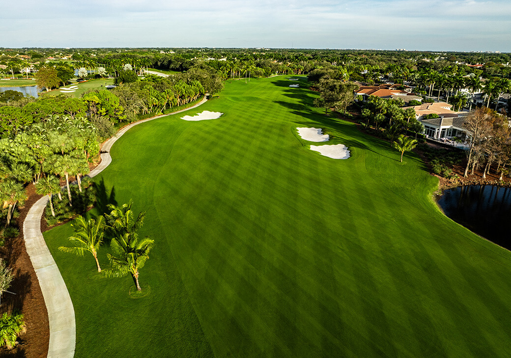 golf course aerial view